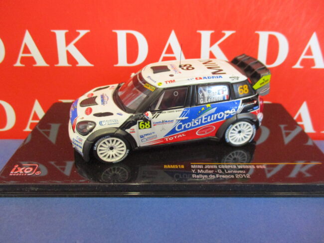 Die cast 1/43 Modellino Auto Mini John Cooper Works Rally France 2012 Y. Muller