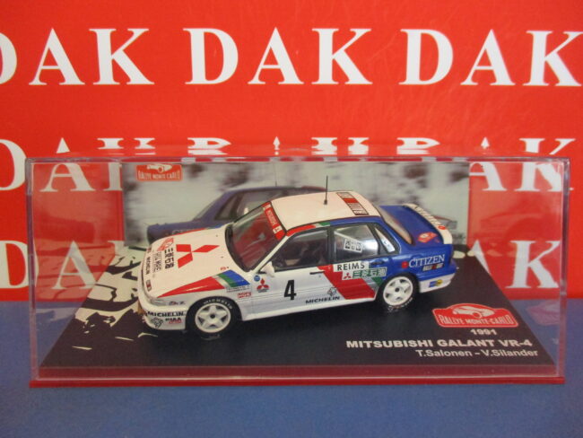 Die cast 1/43 Modellino Auto Mitsubishi Galant VR-4 Rally Monte Carlo 1991 - immagine 4