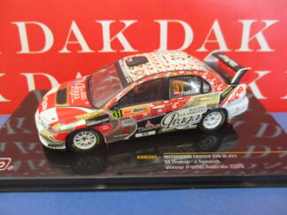 Die cast 1/43 Modellino Auto Mitsubishi Lancer EVO IX Australia 2009 M.Prokop