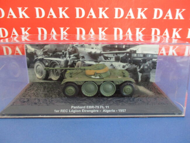 Die cast 1/72 Modellino Carro Armato Tank Panhard EBR-75 FL 11 Algeria 1957 - immagine 4