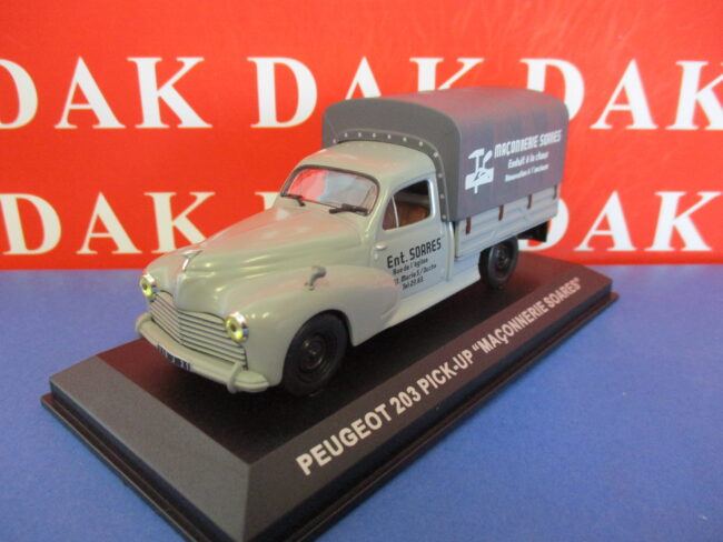 Die cast 1/43 Modellino Furgone Pubblicitario Peugeot 203 Pick-Up Maconnerie - immagine 2