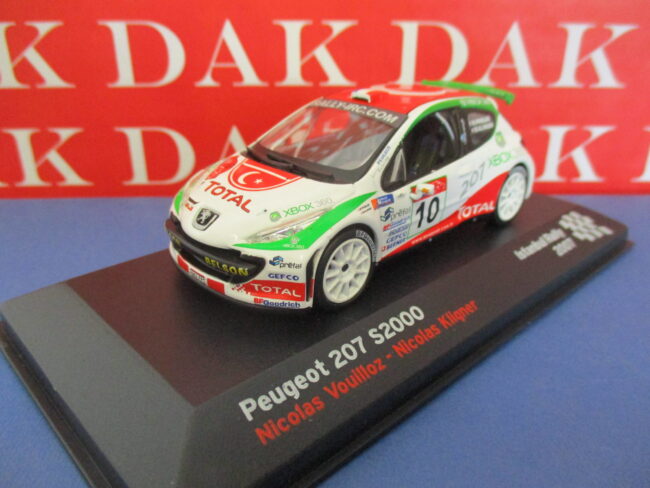 Die cast 1/43 Modellino Auto Peugeot 207 S2000 Istanbul Rally 2007 N. Vouilloz