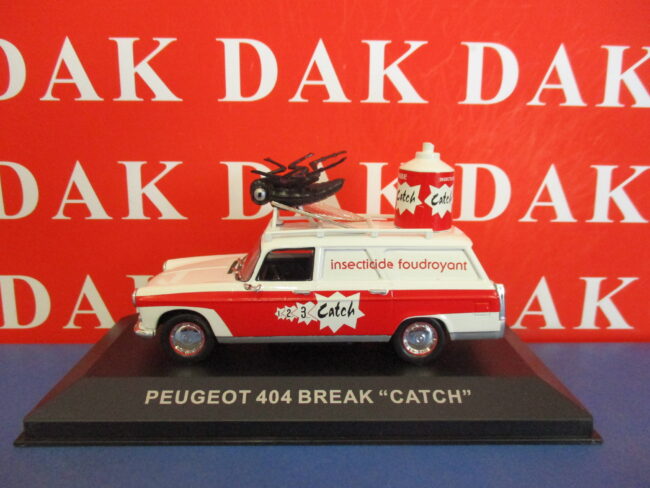 Die cast 1/43 Modellino Auto Furgonata Pubblicitaria Peugeot 404 Break Catch