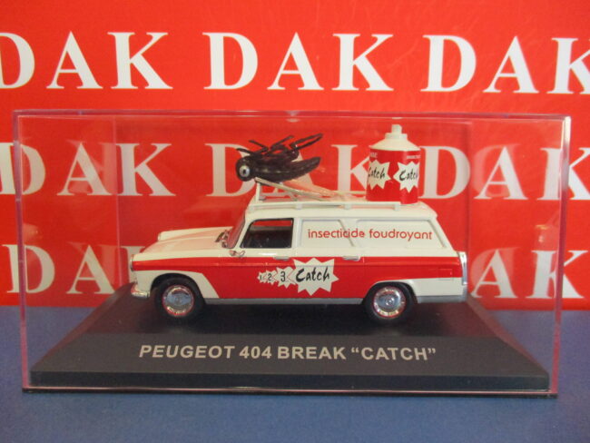 Die cast 1/43 Modellino Auto Furgonata Pubblicitaria Peugeot 404 Break Catch - immagine 4