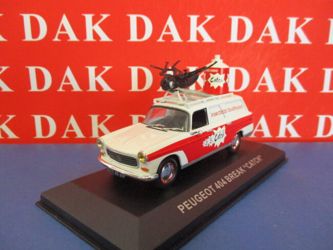 Die cast 1/43 Modellino Auto Furgonata Pubblicitaria Peugeot 404 Break Catch - immagine 3
