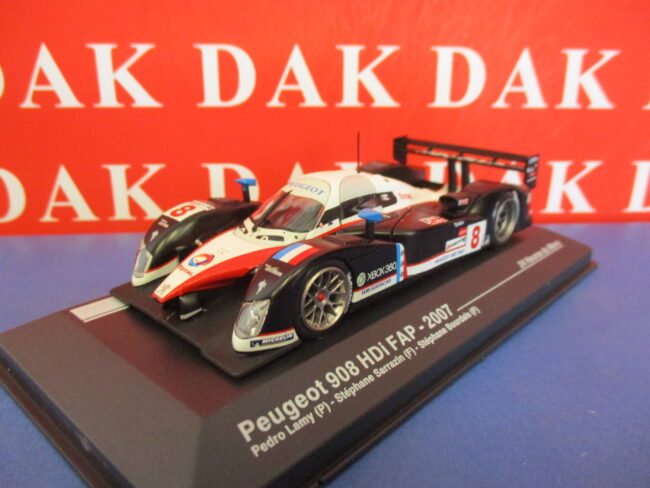 Die cast 1/43 Modellino Auto Peugeot 908 HDI FAP 24H Le Mans 2007 P. Lamy - immagine 2