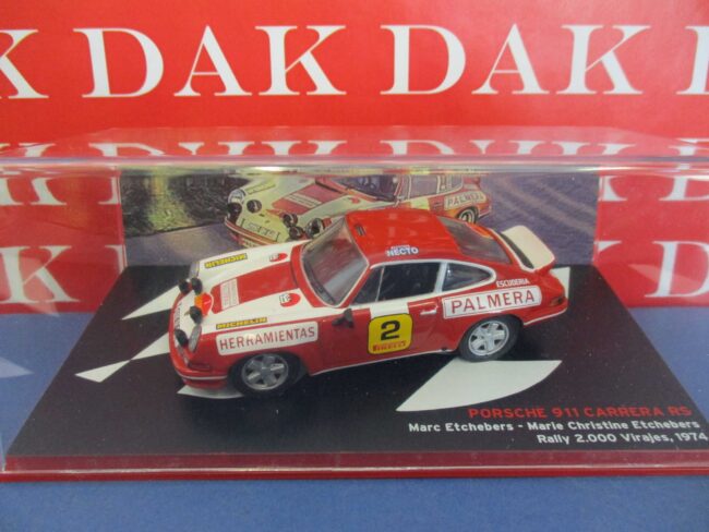 Die cast 1/43 Modellino Auto Porsche 911 Carrera Rally 2000 Virajes 1974 - immagine 4