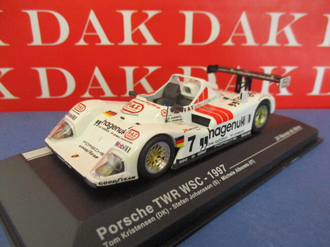 Die cast 1/43 Modellino Auto Porsche TWR WSC 1997 24H Le Mans M. Alboreto