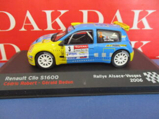 Die cast 1/43 Modellino Auto Renault Clio S 1600 Rally Alsazia 2006