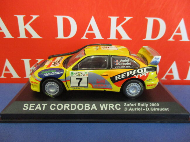 Die cast 1/43 Modellino Auto Seat Cordoba WRC Rally Safari 2000 D. Auriol - immagine 2