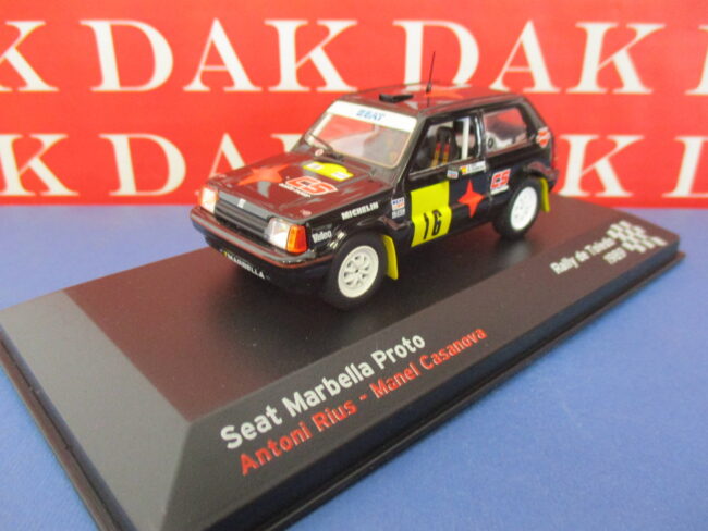 Die cast 1/43 Modellino Auto Seat Marbella Proto Rally de Toledo 1989 A. Rius - immagine 2