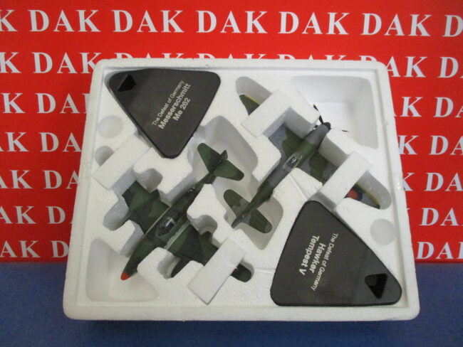 Die cast 1/72 Set Modellini Aerei Messerschmitt Me 262 + Hawker Tempest V Defeat