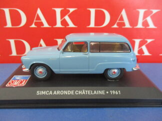 Die cast 1/43 Modellino Auto Simca Aronde Chatelaine 1961 azzurra