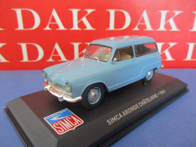 Die cast 1/43 Modellino Auto Simca Aronde Chatelaine 1961 azzurra - immagine 2