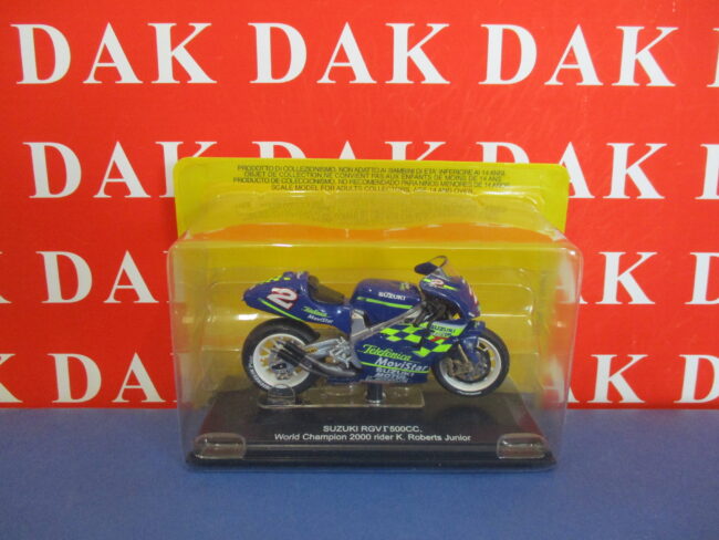 Die cast 1/22 Modellino Moto Suzuki RGV I 500cc 2000 K. Roberts Junior by Protar - immagine 4