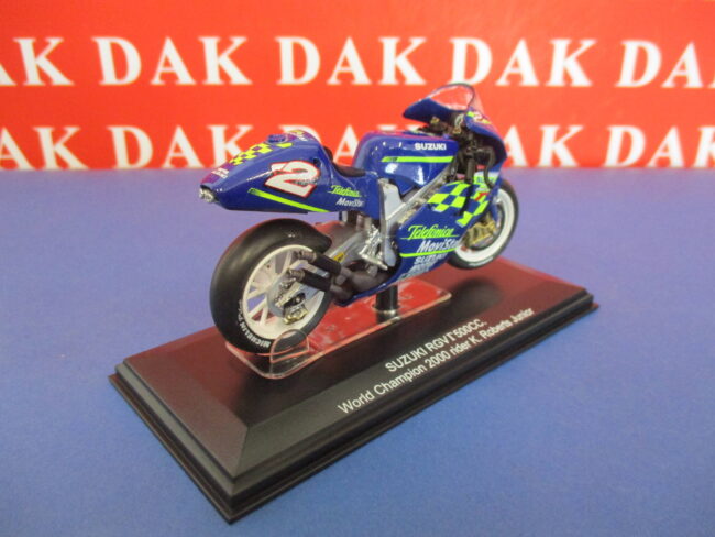 Die cast 1/22 Modellino Moto Suzuki RGV I 500cc 2000 K. Roberts Junior by Protar - immagine 3