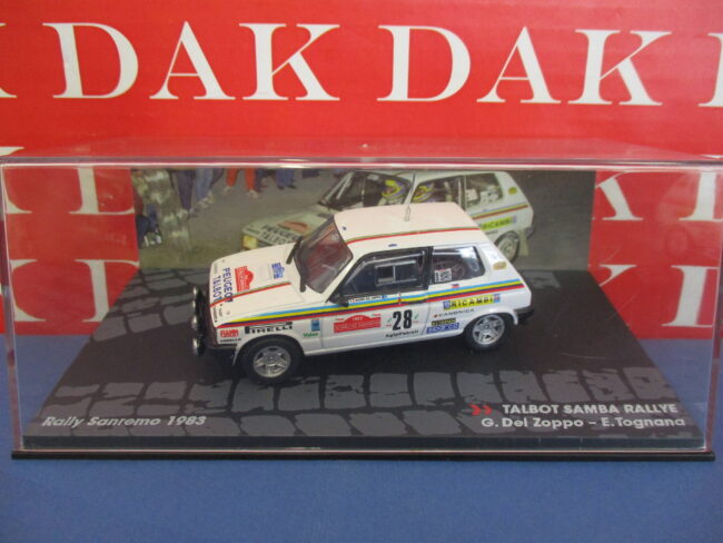 Die cast 1/43 Modellino Auto Talbot Samba Rally Rally Sanremo 1983 G. Del Zoppo - immagine 4