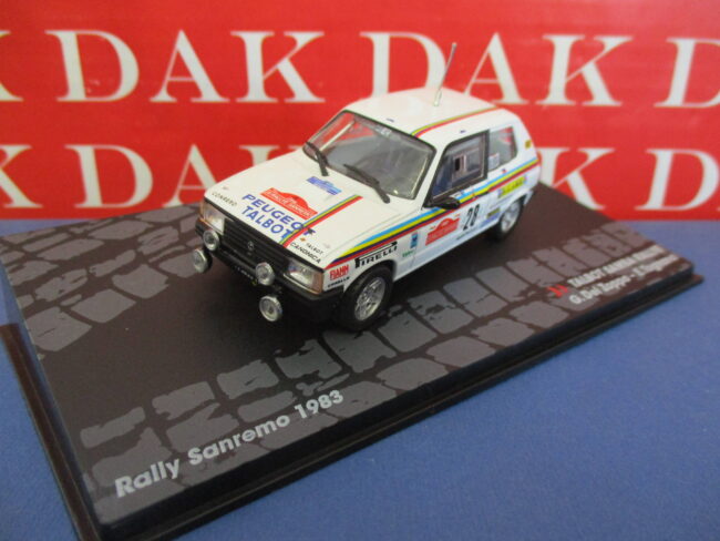 Die cast 1/43 Modellino Auto Talbot Samba Rally Rally Sanremo 1983 G. Del Zoppo - immagine 2