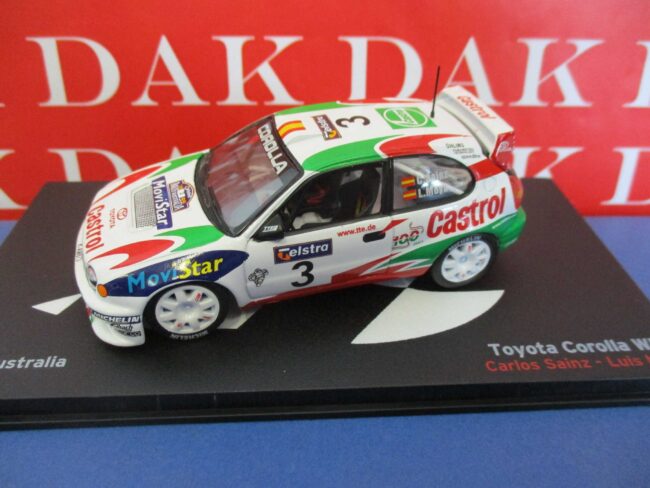Die cast 1/43 Modellino Auto Toyota Corolla WRC Australia 1999 C. Sainz - immagine 2