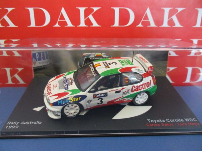 Die cast 1/43 Modellino Auto Toyota Corolla WRC Australia 1999 C. Sainz - immagine 4