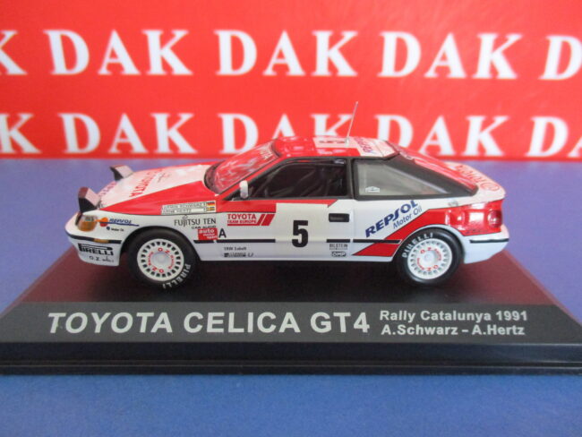 Die cast 1/43 Modellino Auto Toyota Celica GT4 Rally Catalunya 1991 A. Schwarz