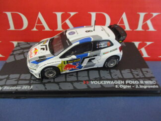 Die cast 1/43 Modellino Auto Volkswagen Polo R WRC Rally Sweden 2013 S. Ogier