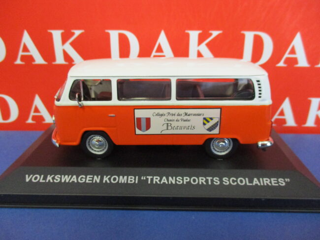 Die cast 1/43 Modellino Furgone Volkswagen T2 Kombi Scuola Bus Transport Scolair - immagine 2