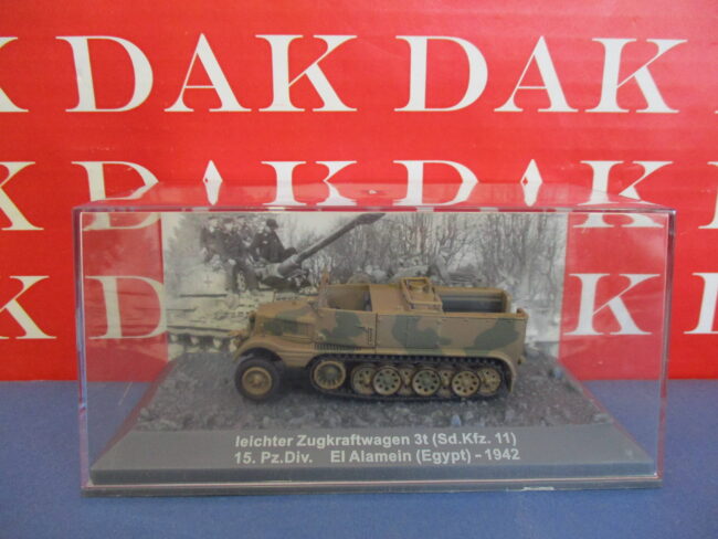 Die cast 1/72 Tank leichter Zugkraftwagen 3t (Sd.Kfz.11) 15 Pz. Div. El Alamein - immagine 4