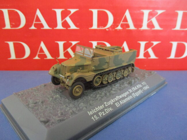 Die cast 1/72 Tank leichter Zugkraftwagen 3t (Sd.Kfz.11) 15 Pz. Div. El Alamein - immagine 2