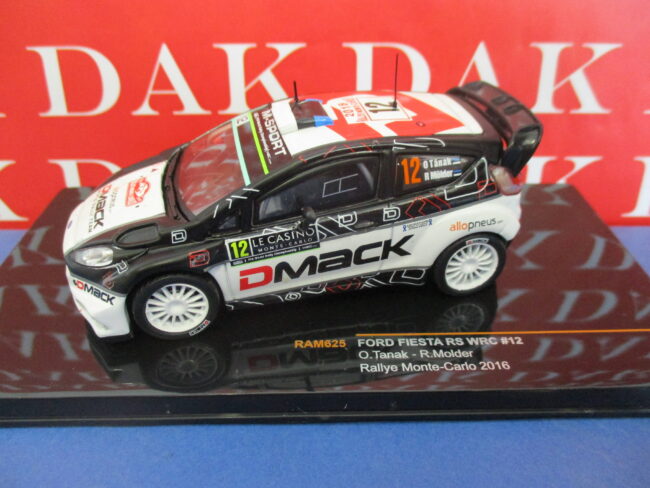 Die cast 1/43 Modellino Auto Ford Fiesta RS WRC Rally Monte Carlo 2016 O. Tanak