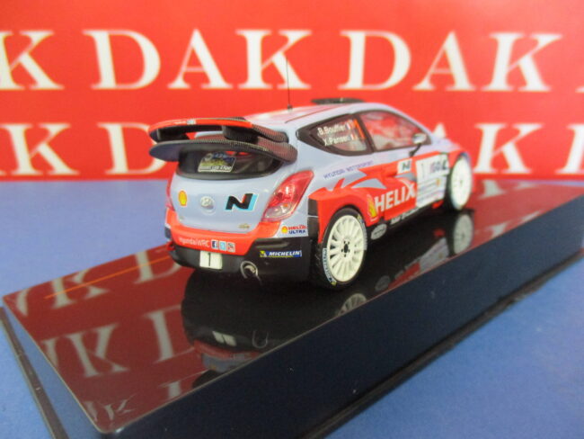 Die cast 1/43 Modellino Auto Hyundai i20 WRC Rally Antibes 2014 B. Bouffier Ixo - immagine 3