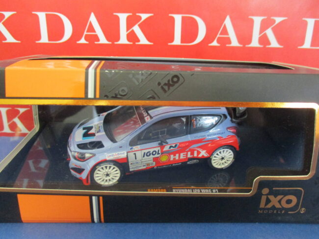 Die cast 1/43 Modellino Auto Hyundai i20 WRC Rally Antibes 2014 B. Bouffier Ixo - immagine 5