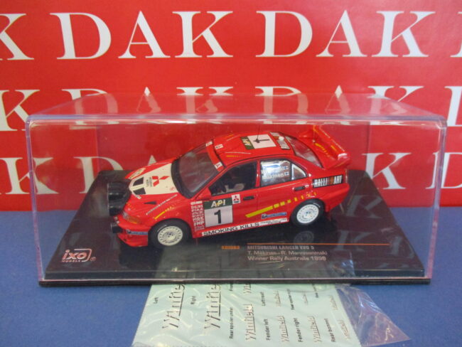 Die cast 1/43 Modellino Auto Mitsubishi Lancer EVO 5 Rally Australia 1998 Makine - immagine 4
