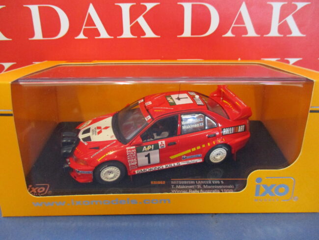 Die cast 1/43 Modellino Auto Mitsubishi Lancer EVO 5 Rally Australia 1998 Makine - immagine 5