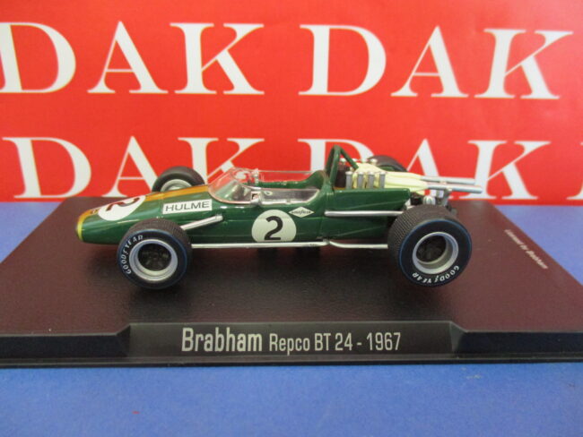 Die cast 1/43 Modellino Auto F1 Brabham Repco BT 24 - 1967 Denis Hulme