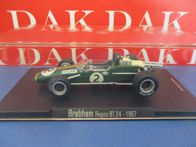 Die cast 1/43 Modellino Auto F1 Brabham Repco BT 24 - 1967 Denis Hulme - immagine 4