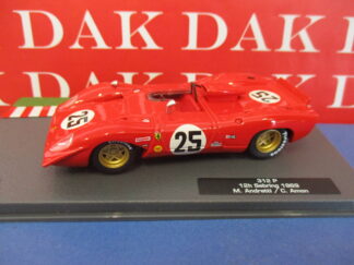 Die cast 1/43 Modellino Auto Ferrari 312 P 12H Sebring 1969 M. Andretti