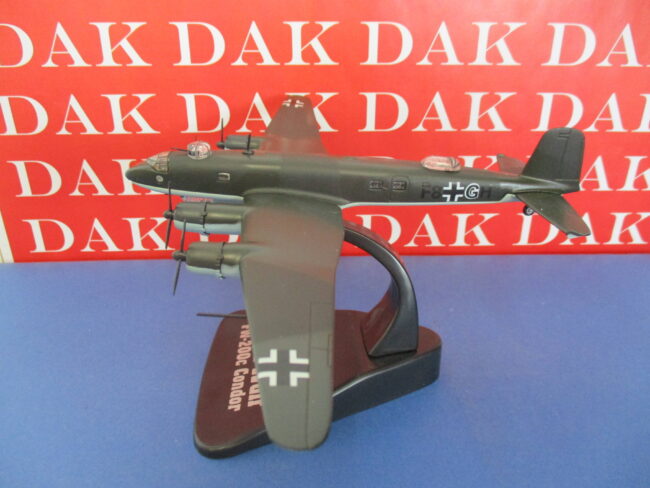 Die cast 1/144 Modellino Aereo Aircraft Focke Wulf Fw-200c Condor Bordeaux 1940