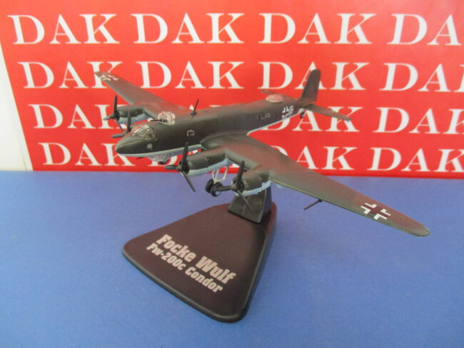Die cast 1/144 Modellino Aereo Aircraft Focke Wulf Fw-200c Condor Bordeaux 1940 - immagine 2
