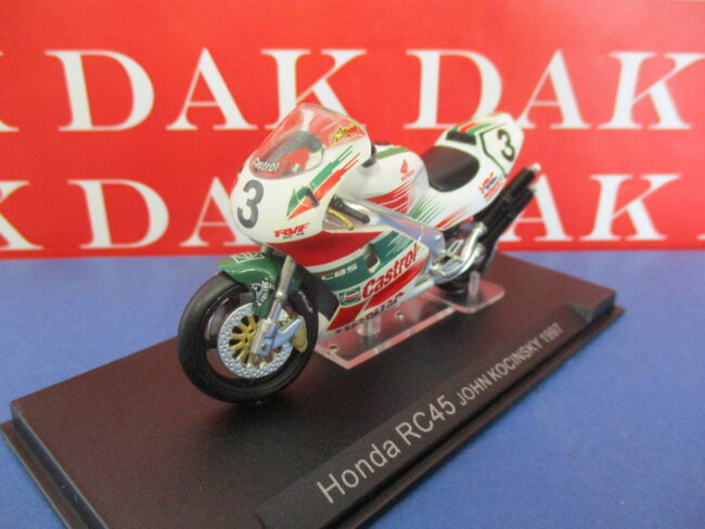 Die cast 1/24 Modellino Moto GP Honda RC45 John Kocinsky 1997 - immagine 2