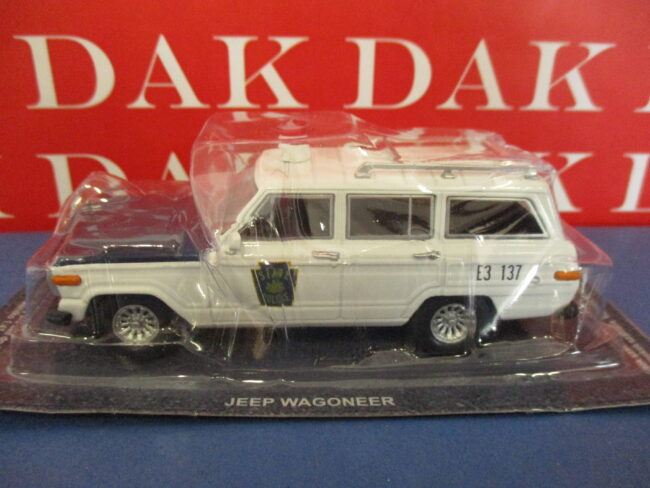 Die cast 1/43 Modellino Auto Polizia Police State Jeep Wagoneer USA - immagine 2