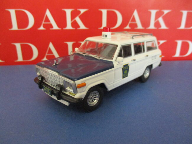 Die cast 1/43 Modellino Auto Polizia Police State Jeep Wagoneer USA - immagine 3