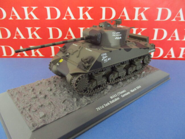 Die cast 1/43 Modellino Carro Armato M4A3 (76mm) 761st Tank Battalion Germany - immagine 2