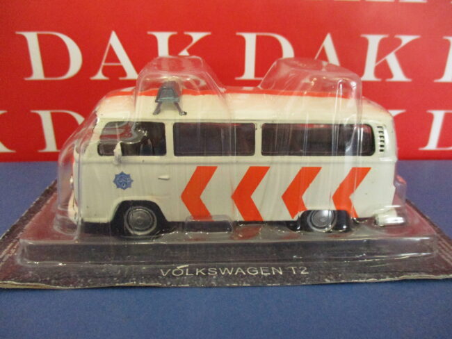 Die cast 1/43 Modellino Pulmino Polizia Police Volkswagen T2 Olanda - immagine 4