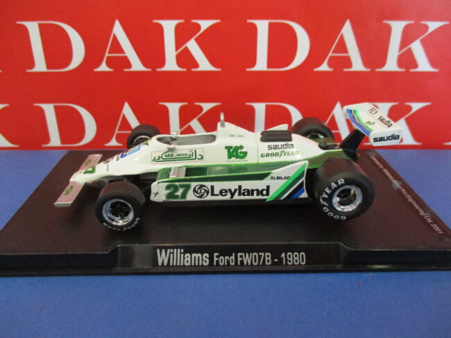 Die cast 1/43 Modellino Auto F1 Williams Ford FW07B 1980 A. Jones by RBA - immagine 2