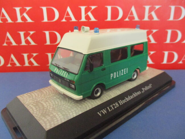 Die cast 1/43 Modellino Bus Polizia Police Polizei Volkswagen LT28 Hochdachbus