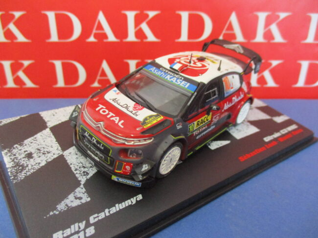 Die cast 1/43 Modellino Auto Citroen C3 WRC Rally Catalunya 2018 S. Loeb