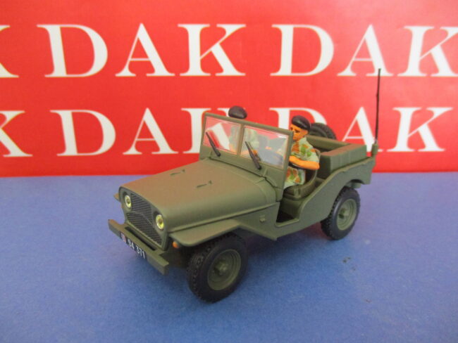 Die cast 1/43 Modellino Auto Jeep Delahaye VLRD 1949 con soldati