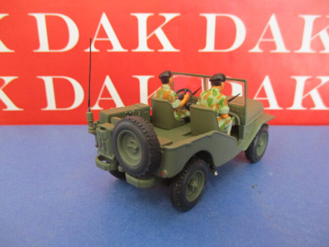 Die cast 1/43 Modellino Auto Jeep Delahaye VLRD 1949 con soldati - immagine 3