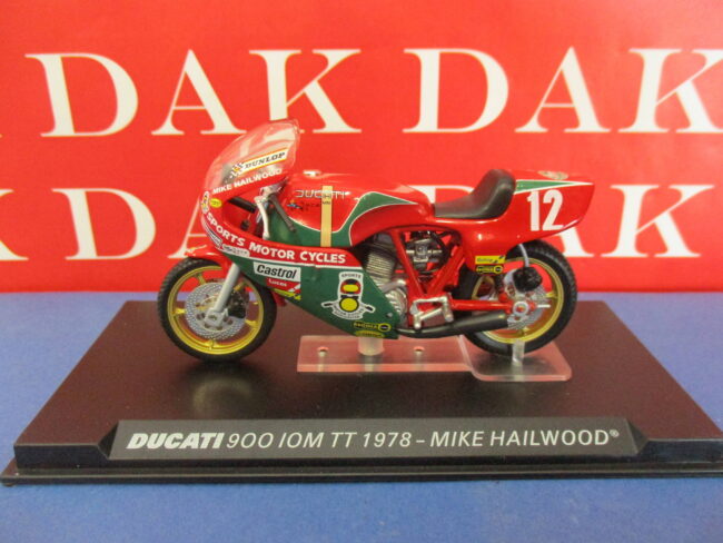 Die cast 1/24 Modellino Moto Ducati 900 IOM TT 1978 Mike Hailwood